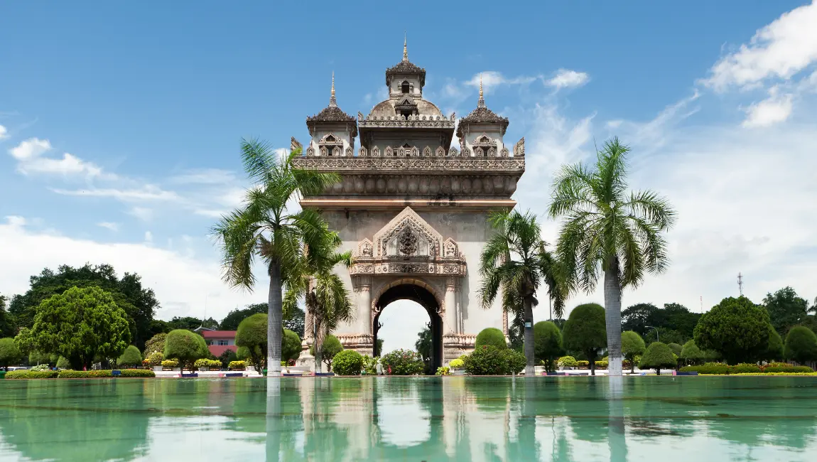 Patuxai in Vientiane Laos