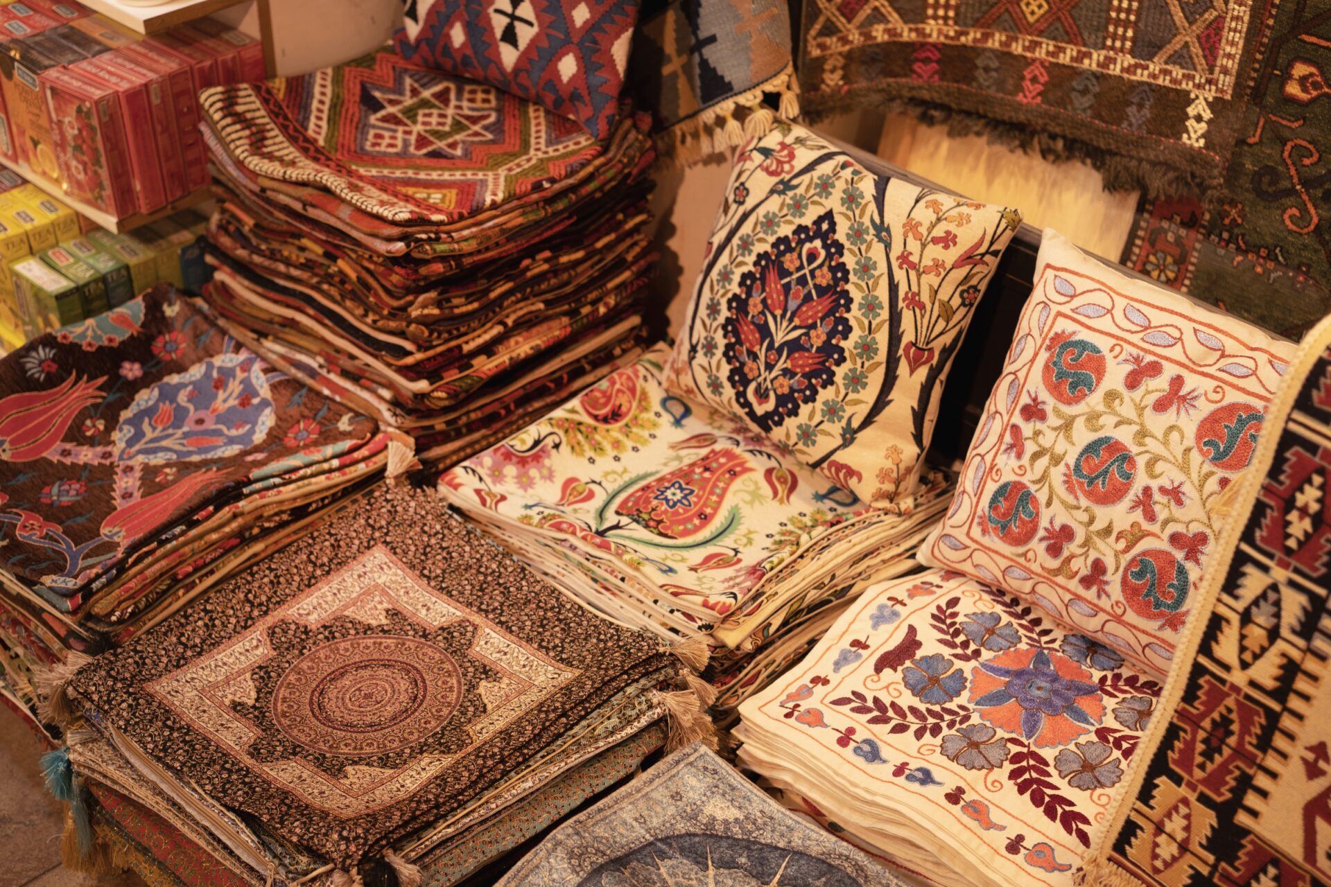 Colorful lamps in the Grand Bazaar